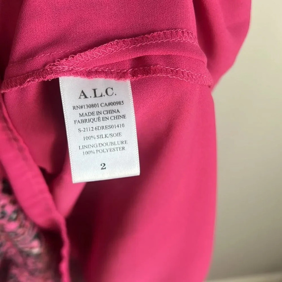 A.L.C Elara Printed Silk Midi Dress - Picture 9 of 14